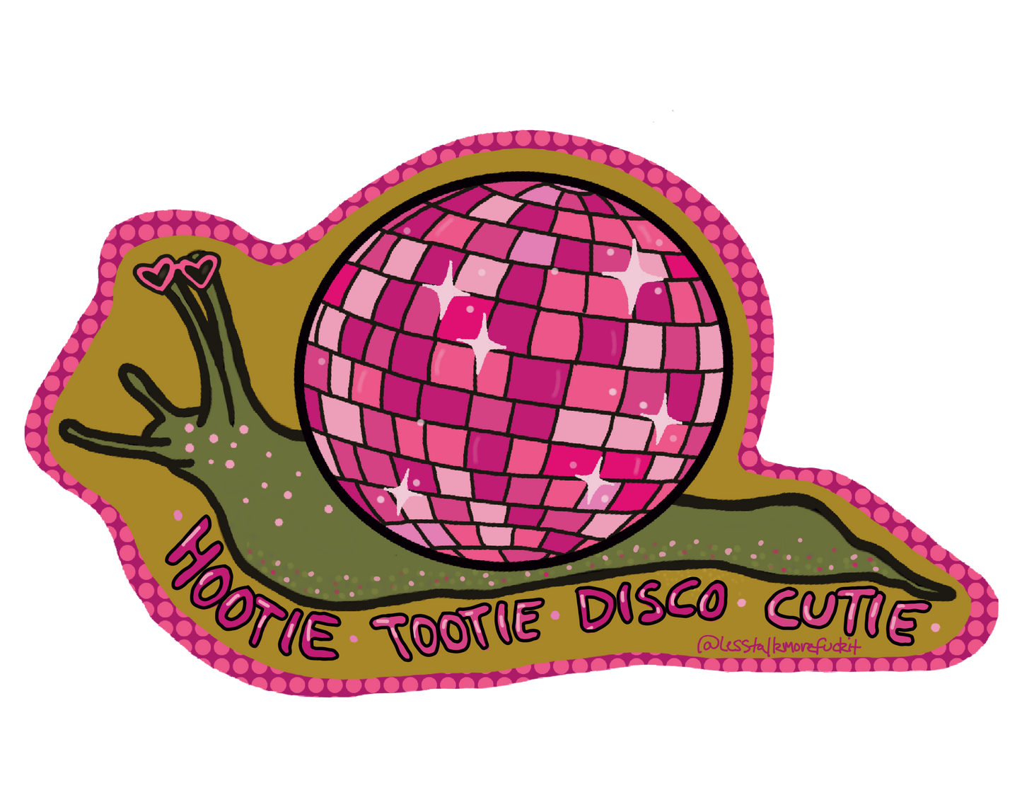 Disco Cutie Snail-Glitter