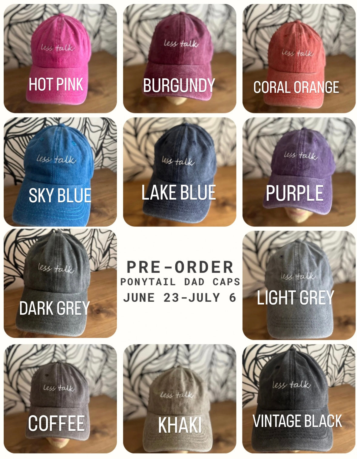 Pre-Order Ponytail Dad Cap