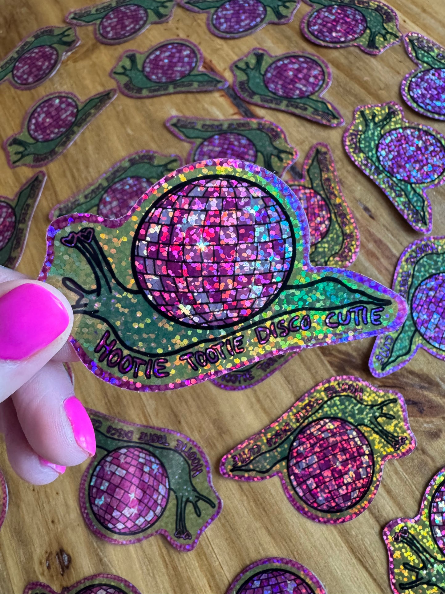 Disco Cutie Snail-Glitter
