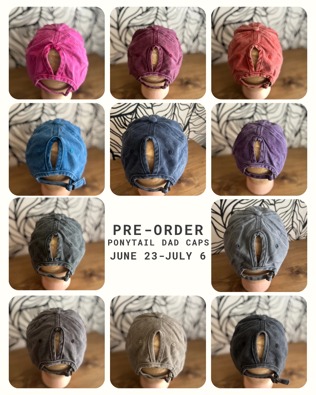 Pre-Order Ponytail Dad Cap