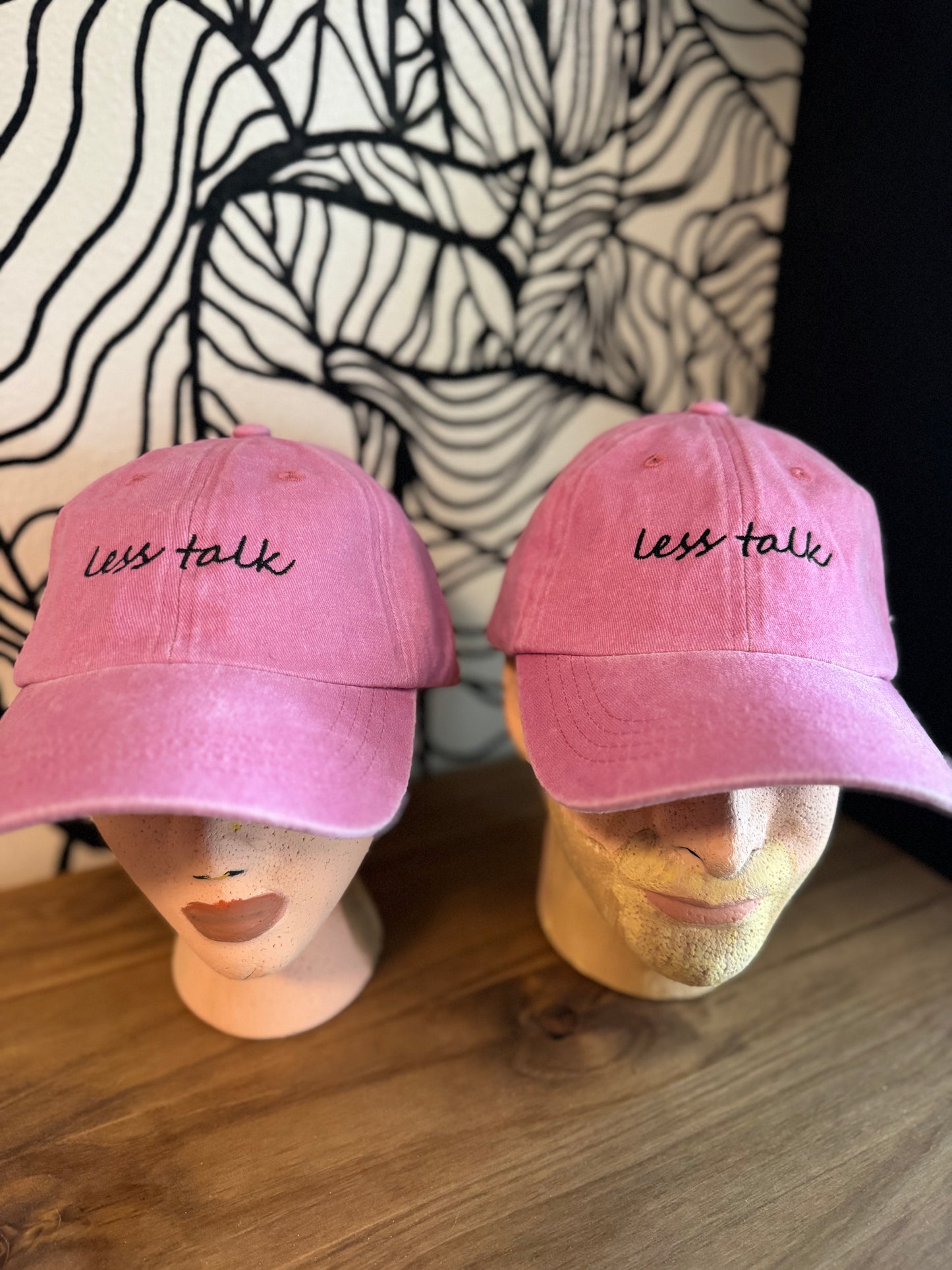 Pink and Black Dad Cap